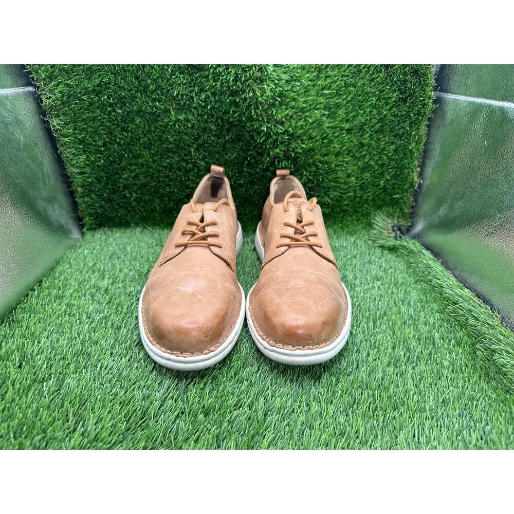 Born Todd BM0006806 Casual Sneaker Shoes Men 10.5M Brown Leather Lace-Up Walking